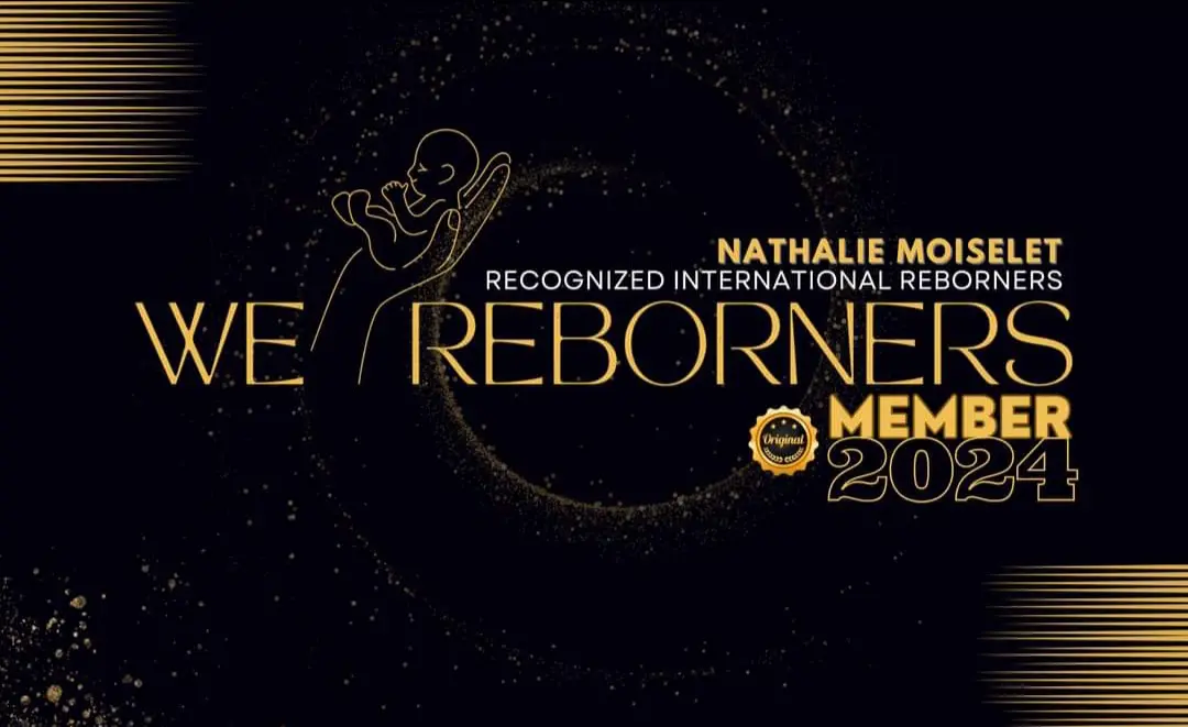 Bannière de reconnaissance d'appartenance aux international Reborners de Nathalie Moiselet.