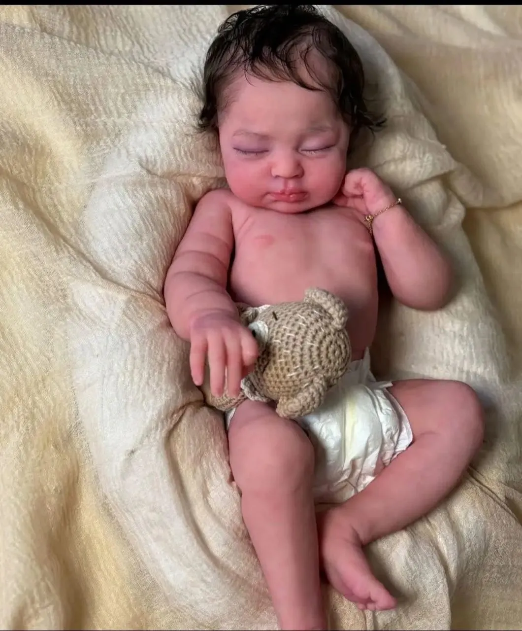 Bébé reborn silicone, modèle Alessia